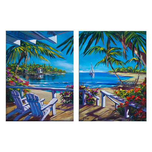 Anchored (diptych)