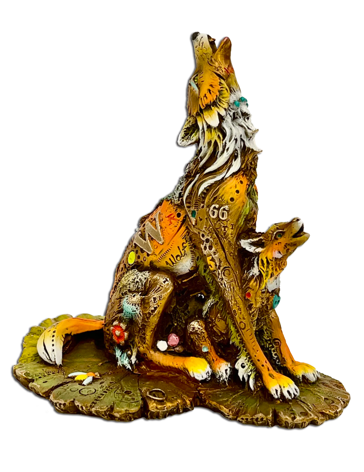 Lobito y Luna bronze sculpture by Nano Lopez