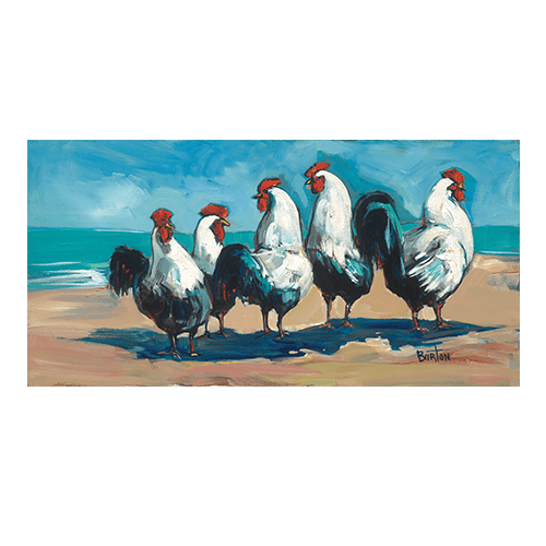 Chicks on the Beach by Steve Barton