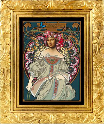 DA VINCI & MUCHA MONALISA by Orlando Quevedo