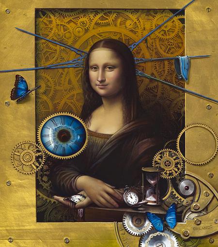 DA VINCI’S TIME MONALISA by Orlando Quevedo