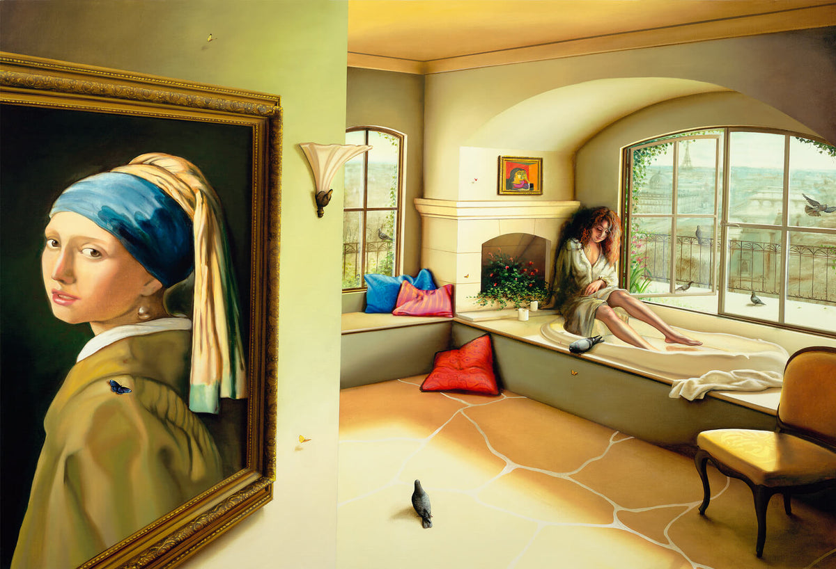 GIRL & VERMEER by Orlando Quevedo