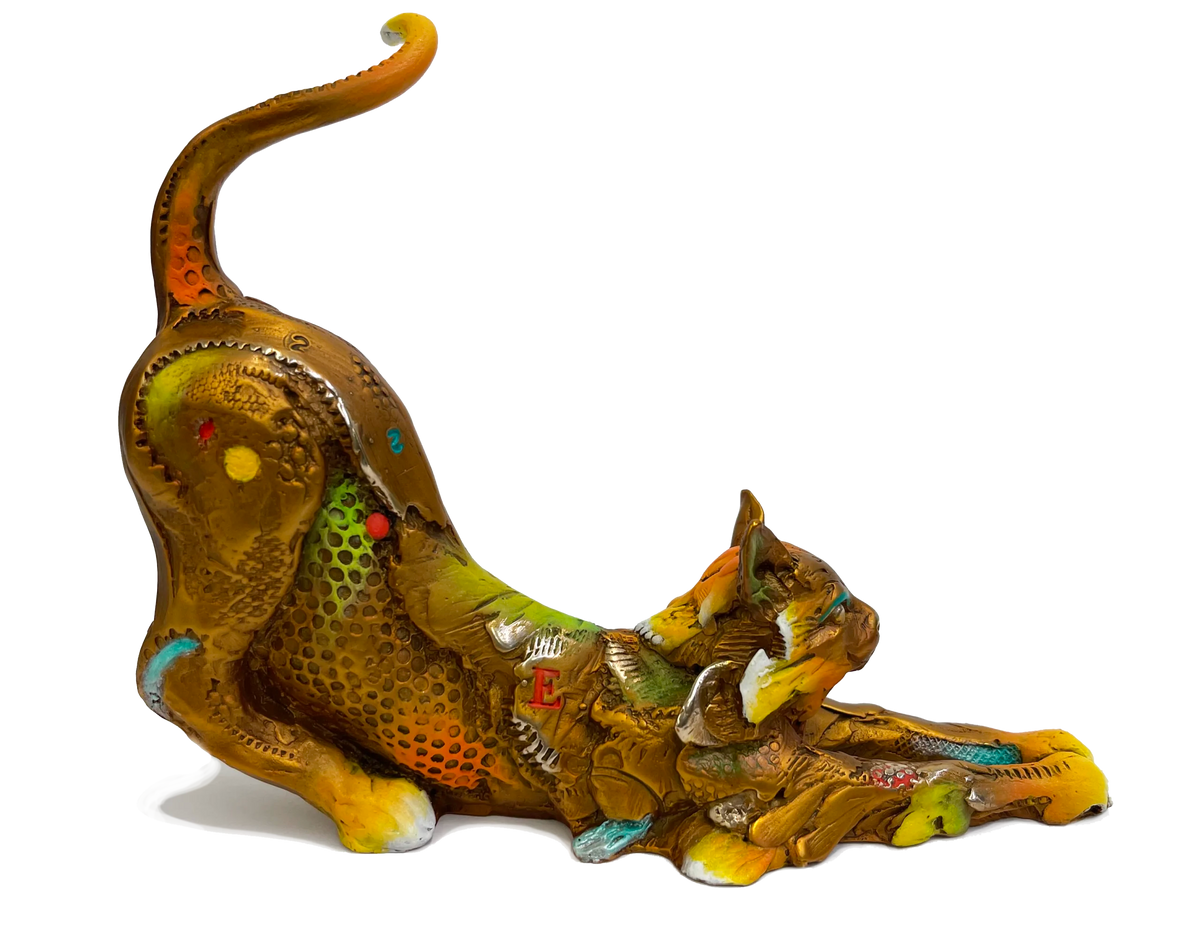 Gatico bronze sculpture by Nano Lopez