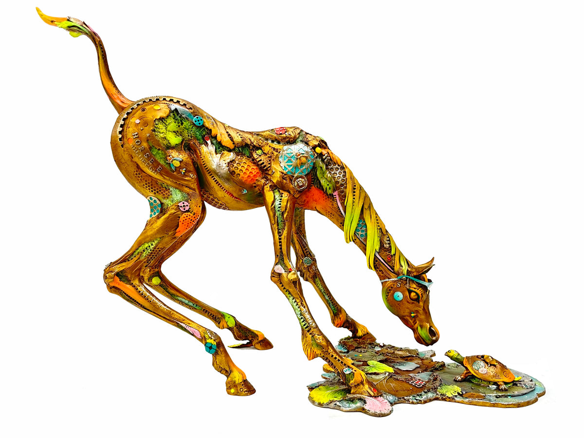Curioso Large bronze sculpture by Nano Lopez