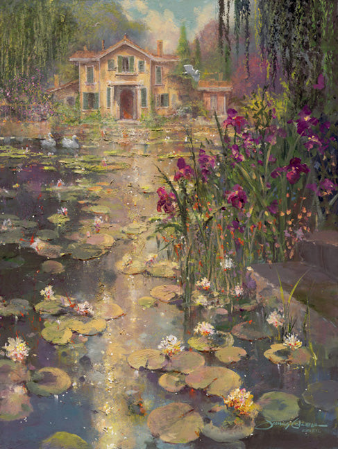 Irises And Lillies by James Coleman