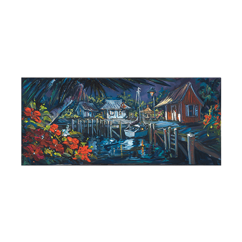 Midnight Mooring by Steve Barton