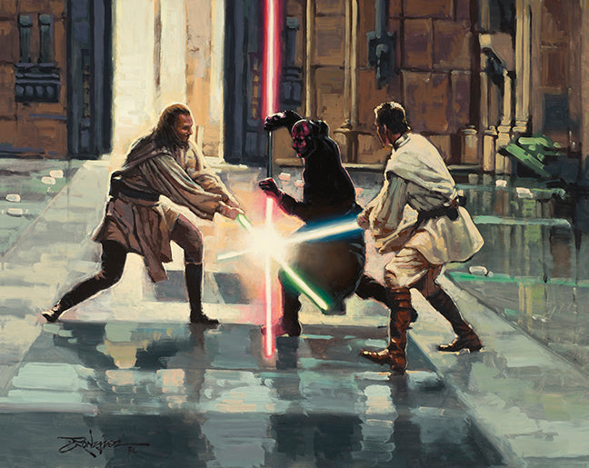 Lightsaber Battle on Naboo by Rodel Gonzalez