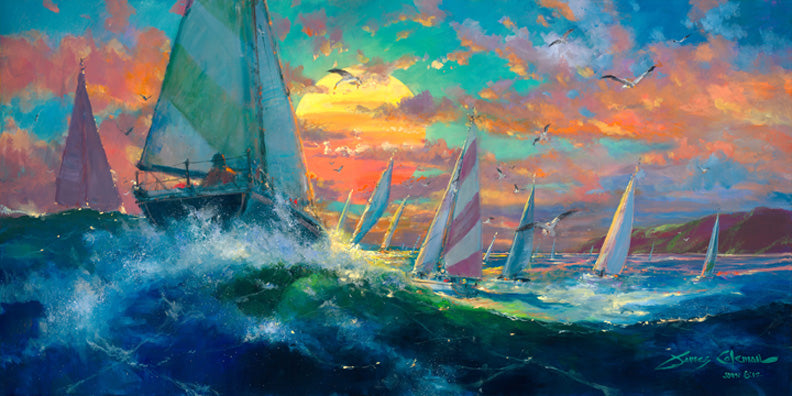 Sunset Regatta by James Coleman