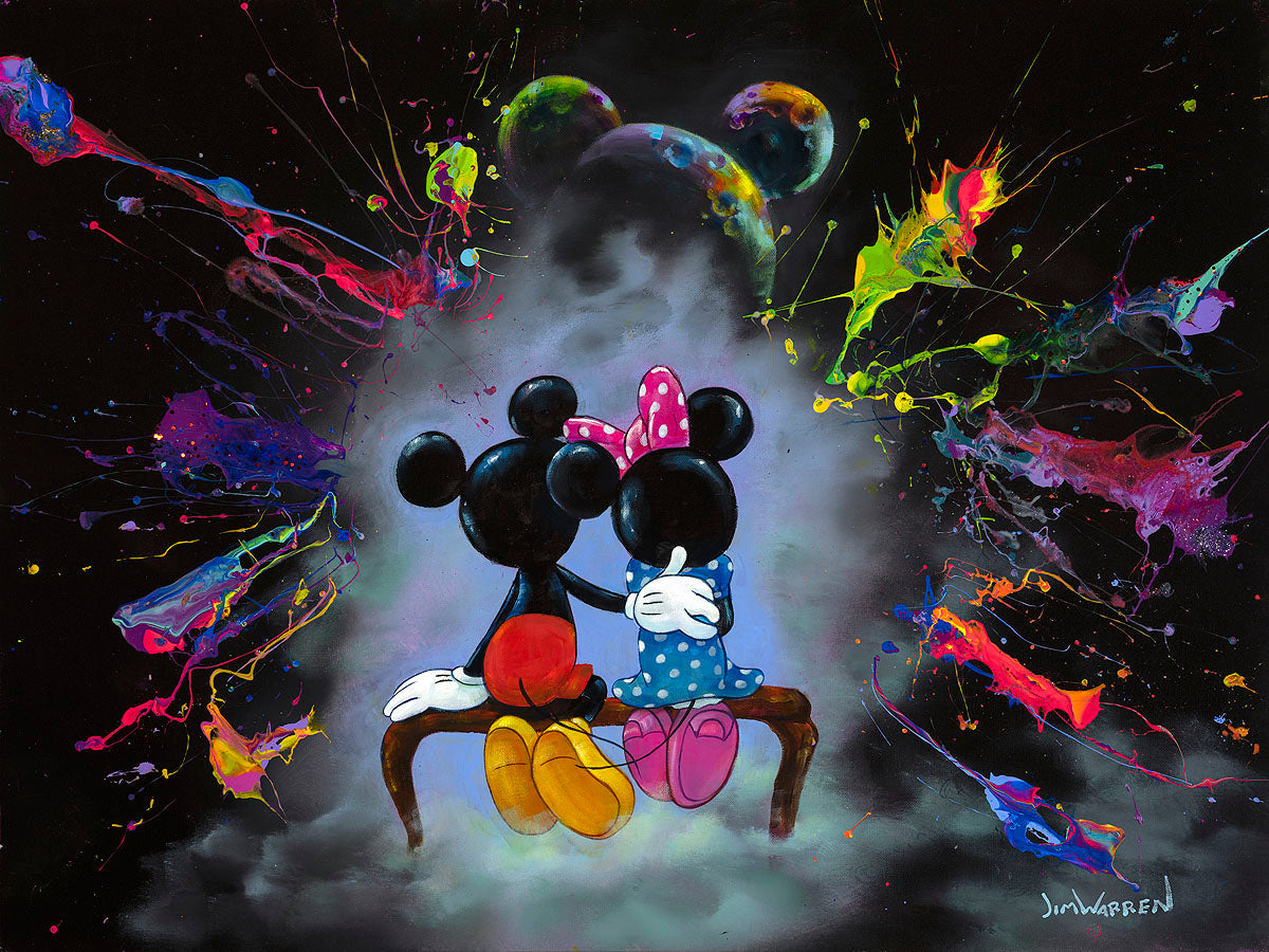 Mickey and Minnie Enjoy the View by Jim Warren