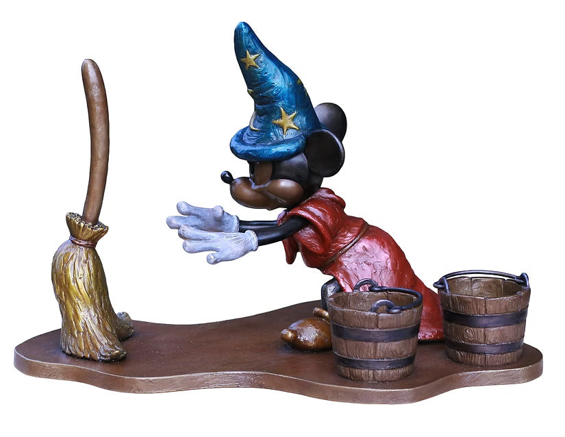 Mickey the Reluctant Sorcerer Bronze by Michael Maiden — photograph 1