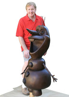 Olaf — 4-Foot Monumental Bronze by Michael Maiden — photograph 2