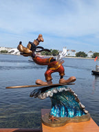 Surfing Goofy Bronze by Michael Maiden — photograph 6