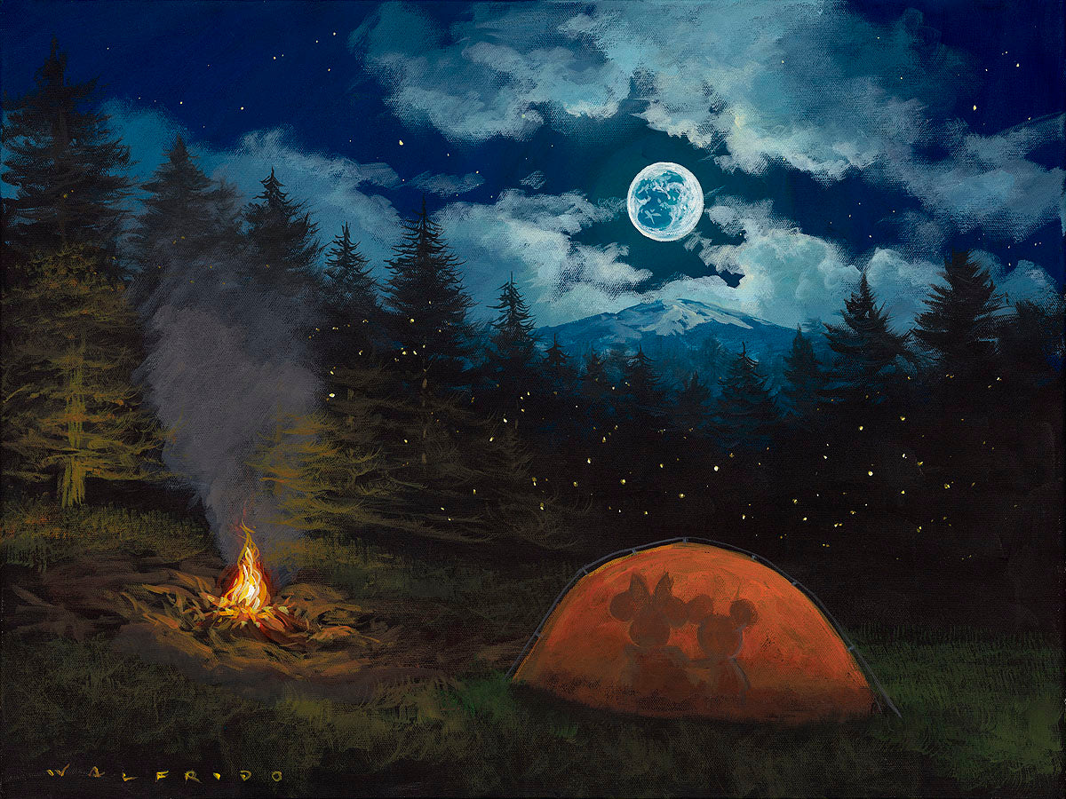 Camping under the Moon by Walfrido Garcia