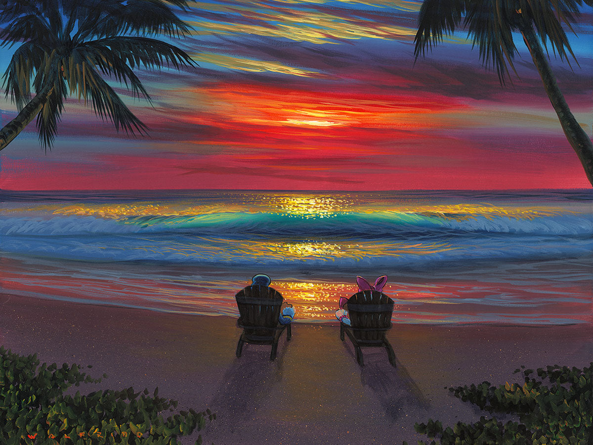 Donald and Daisy's Perfect Sunset by Walfrido Garcia
