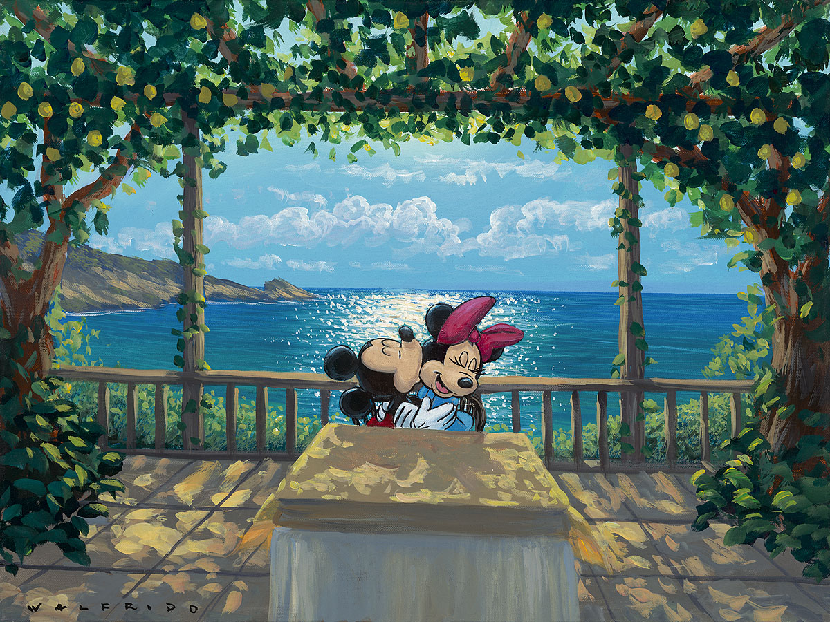 Lunch Under the Lemon Trees by Walfrido Garcia