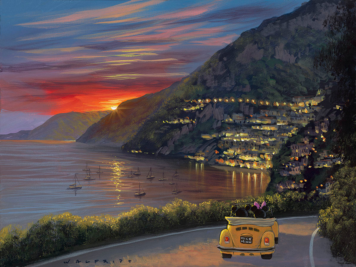 Riding Through Amalfi by Walfrido Garcia